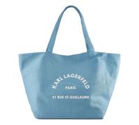 Karl Lagerfeld Shopper 'Rue St-Guillaume' azul claro / blanco One Size azul claro / blanco