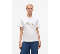 Karl Lagerfeld Signature Sequins T-shirt White Talla: S | Camisetas de Seda Outlet | Mujer | Blanco