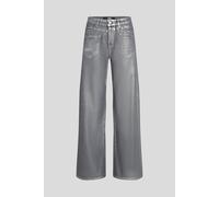 Karl Lagerfeld Silver Metallic Wide Leg Denim Pants Talla: W25 | Pantalones Outlet | Mujer | Azul