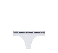 KARL LAGERFELD Mujer Tanga Logo Blanco M