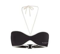 Karl Lagerfeld Top de bikini 'HOTEL' negro / blanco 80 negro / blanco