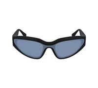 KARL LAGERFELD Unisex Adult Sunglasses KL6128S - Matte Black with Solid Grey Silver Lens