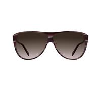 KARL LAGERFELD Unisex Adult Sunglasses KL6227S - Striped Burgundy with Gradient Brown Rose Lens