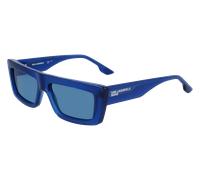 Karl Lagerfeld Unisex KLJ6147S 432 Gafas de sol Inyectado Azul Azul Cuadrada Normal