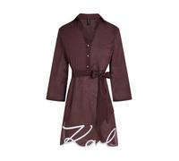 Karl Lagerfeld Vestido de playa marrón oscuro / blanco 40 marrón oscuro / blanco