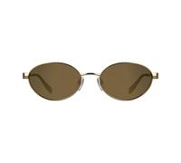 KARL LAGERFELD Women's Sunglasses KL366S - Amber Gold with Solid Brown Mirror Gold Lens
