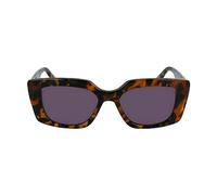 KARL LAGERFELD Women's Sunglasses KL6125S - Striped Tobacco with Solid Grey Lens