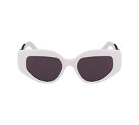 KARL LAGERFELD Women's Sunglasses KL6144S - Matte White with Solid Smoke Lens