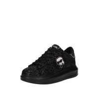 KARL LAGERFELD Kapri Nft Lo La - Zapatillas de deporte para mujer de corte bajo con purpurina y plataforma, Black, 38 EU