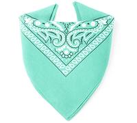Karl Loven EL BANDANA - Estampado Paisley - 100% Algodón - Máximo grosor - 20 Colores Exclusivos - Jade