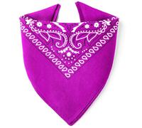 Karl Loven EL BANDANA - Estampado Paisley - 100% Algodón - Máximo grosor - 20 Colores Exclusivos - Violeta