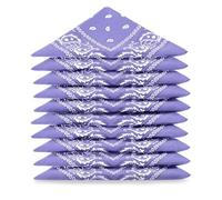 Karl Loven EL BANDANA - Lote de bandanas 100% Algodon de primera calidad Paisley Panuelo Cabeza Cuello Bufanda - Juego de 20 Parma