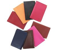 Karl Loven - Portapapeles para Tarjetas de Piel, Papel de Coche, con Permiso de Conducir, Tarjeta de Identidad, Seguro, Rojo 2 Persianas, Talla única, Portatarjetas de Transporte