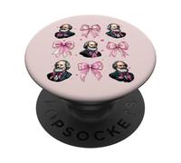 Karl Marx Comunismo Chica Comunista Coqueta Arco Rosa PopSockets PopGrip Adhesivo