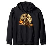 Karl Marx Comunismo Comunista Jack O Lantern Moon Escoba Sudadera con Capucha