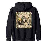 Karl Marx Cuando la Vida te da Limones destruye el capitalismo Sudadera con Capucha