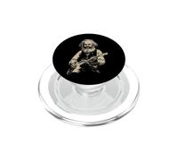 Karl Marx Hombre Lobo Tocando Guitarra Comunismo Comunista Gótico PopSockets PopGrip para MagSafe