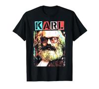 Karl Marx Marxismo Socialismo Comunismo Divertido Arte Pop Camiseta gráfica económica
