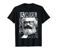 Karl Marx Marxismo Socialismo Comunismo Divertido Arte Pop Camiseta gráfica económica
