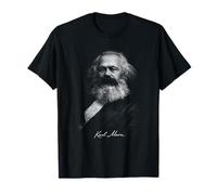 Karl Marx Retrato Socialismo Teoría Política Icono Camiseta