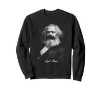Karl Marx Retrato Socialismo Teoría Política Icono Sudadera