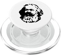 Karl Marx Silueta Minimalista Comunismo Socialismo PopSockets PopGrip para MagSafe