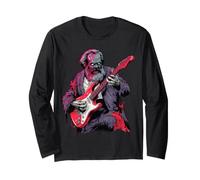 Karl Marx Zombie Tocando la Guitarra Comunismo Alt Goth Manga Larga