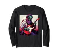 Karl Marx Zombie Tocando la Guitarra Comunismo Música Manga Larga