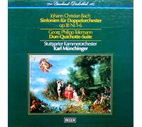 Karl Münchinger & Stuttgarter Kammerorchester - J.Ch. Bach: Sinfonien für Doppelorchester op. 18 Nr. 1-6 / Telemann: Don-Quichotte-Suite [Vinyl Schallplatte] [2 LP Box-Set]