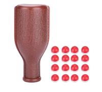 Karlak 16 Dados de Billar Numerados y Botella Agitadora para Juegos de Billar: Mejora la Dificultad con Material Goma 6,5"