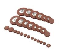 Karlak 28 almohadillas de cuero para saxofón, 28 almohadillas de cuero de saxofón de repuesto para saxofón soprano
