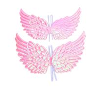 Karlak Ala de Disfraz para Niños, 2 uds., Correas Ajustables para Fiestas de Cumpleaños Todos los Santos, Eventos Cosplay, Tela Suave 43x25cm (Rosa)