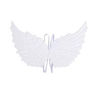 Karlak Ala de Disfraz para Niños, 2 uds., Correas Ajustables para Fiestas de Cumpleaños Todos los Santos, Eventos Cosplay, Tela Suave 43x25cm (Blanca)