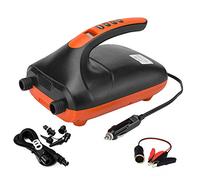 Karlak Bomba de Aire Eléctrica de Doble Etapa, Bomba Inflable de 16 PSI con Boquillas de 6 Piezas, Controlador Digital Inteligente, Soporte de Inflado de Alto Volumen para Equipos de (Dos)