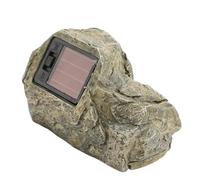 Karlak Caja de Piedra Falsa, Soporte Exterior Discreto | Resina duradera para condiciones climáticas adversas, Fácil acceso para llaves de repuesto, Combina con la decoración del