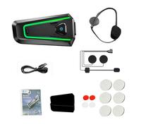 Karlak Casco BT 5.3 Auriculares con Cancelación de Ruido con Sonido Envolvente 3D para Ciclismo Diseño a Prueba de Lluvia Tiempo Reproducción 30H Tamaño Compacto