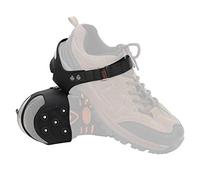 Karlak Crampones Antideslizantes con Puntas para Hielo, para Zapatos Antideslizantes de Senderismo y Escalada, Diseño de Clavos Acero, 3 Tamaños Disponibles, 1 par (XL43-45)