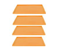 Karlak Esteras Deshidratadoras de Silicona, Grado Alimenticio, sin BPA, Hojas Deshidratadoras de Rollos de Frutas, Pasteles Suizos, Antiadherentes, Compatible con Excalibur, Tamaño (Naranja)
