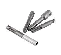 Karlak Extensión de Portapuntas con Dado Hexagonal para SDS Plus, Dado Hexagonal de 1/4", Adaptadores Cuadrados de 1/4", 3/8", 1/2", para Taladros y Brocas