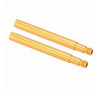 Karlak Extensor de Válvula Presta para Bicicleta Extensión de Válvula Extensora Bicicleta 2 Piezas Aleación Aluminio 60 Mm Alargar Presta Fácil Inflado (Oro)
