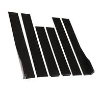 Karlak Faldones Laterales del Coche Extensiones de Faldón Lateral Divisores de Panel Basculante 2,2 M ABS Negro Brillante 6 Extensiones Línea Inferior del Lado Inferior con 26