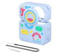Karlak Funda Protectora de Silicona para Cámara, Juego de Protección Cuerpo Completo con Cordón y Tapa Lente para Nano, Material Silicona Suave, 7,3 X 6,4 X 3, Cm, 1 Unidad (Azul)
