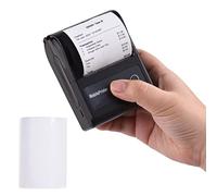 Karlak Impresora de recibos, portátil de 58 mm, 2 pulgadas, inalámbrica, BT térmica, impresora de recibos de facturas, mini impresora móvil POS, compatible con comando de impresión ESC/POS compatible
