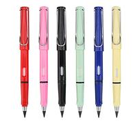 Karlak Lápiz Eterno, Nunca Necesita Afilarse con Punta de Aleación Especial para una Escritura Suave, Agarre Patentado que Corrige la Postura, HB Irrompible para Años de Uso (Marfil)