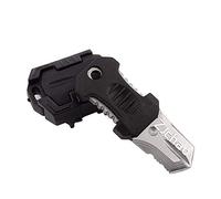 Karlak Mini Cuchillo Negro Herramienta de Autodefensa Portátil de Acero Inoxidable para Emergencias y Uso Diario