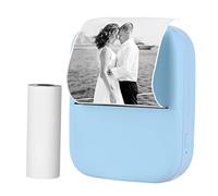 Karlak Mini impresora, X1 Mini impresora de bolsillo portátil de 80 mm BT inalámbrica impresora fotográfica térmica 300 ppp imágenes, notas, listas de notas, diario, recibos, papel, impresora,