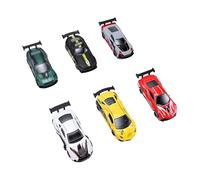 Karlak Modelo de Coche de Aleación, Juego 6 Vehículos Carreras Retro para Niños, Tiempo Juego Educativo y Coleccionismo (Tipo 3)