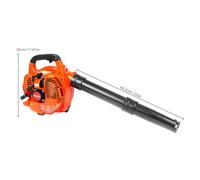 Karlak Soplador de Hojas Alimentadas con Gas, 25.4cc 275.45cfm Soplador de Nieve de Mano, Volumen de Aire 0.65L Tanque de Aceite Potente Soplador de Viento Partido de Jardín Tranquilo