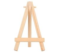 Karlak Soporte de Caballete de Madera para Trípode, Mini Expositor en | Material de pino natural, multifuncional para lienzos pequeños, fácil de almacenar, ideal para clases de arte, exposiciones