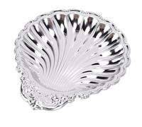 Karlak Stainless Steel Snack Tray Elegant Vintage Shell Design Polished for